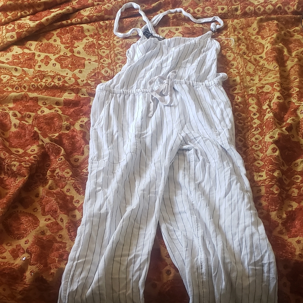 Pinstripe overalls